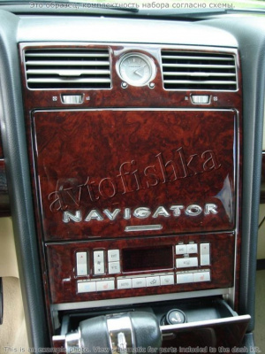 Декоративные накладки салона Lincoln Navigator 2003-2004 полный набор, без Sunroof, Ultimate Package