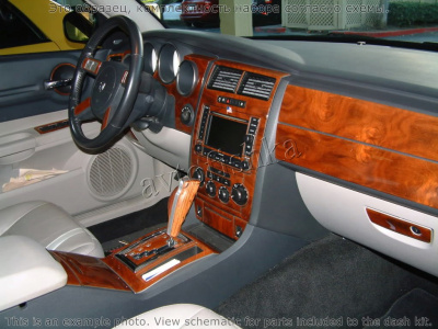 Декоративные накладки салона Dodge Charger/Magnum 2005-2007 полный набор, с навигацией