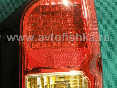 Nissan Pathfinder III (05-) фонари задние светодиодные красно-хромированные, комплект 2 шт.