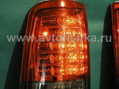 Chevrolet Silverado, GMC Sierra 03-06 фонари задние светодиодные красно-тонированные, комплект 2 шт.